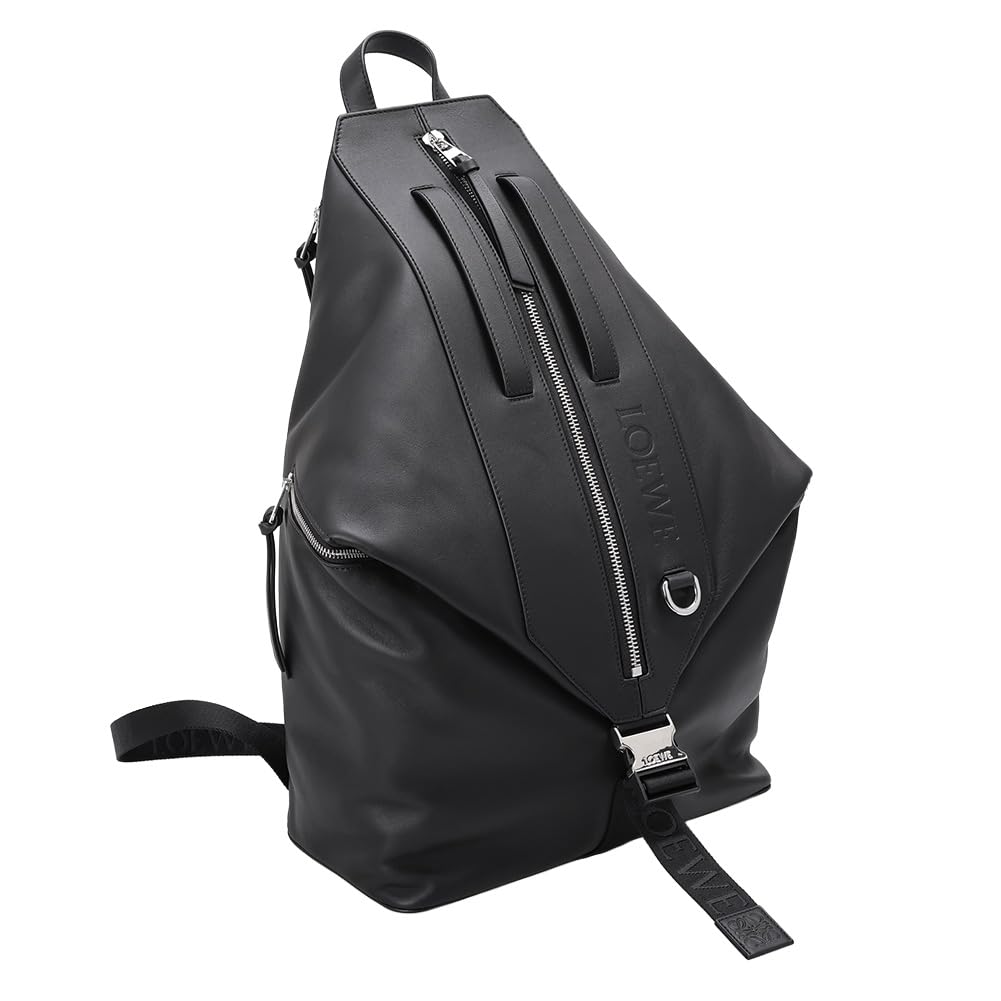 d*7様 LOEWE ブラックレザーリュック 保存袋付きロエベ レザー×パテント Amazon.co.jp: [ロエベ] バックパック メンズ リュック コンバーチブル
